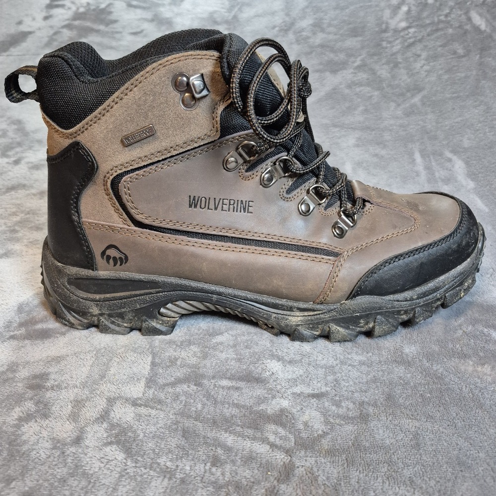Wolverine Boots Mens 9.5 Brown Leather Spencer Waterproof 6" Work Soft Toe